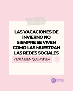 Las vacaciones de invierno pueden ser un tiempo muy esperado...
pero también un período que trae culpa, cansancio, preocupaciones económicas y muchas comparaciones.
Las redes sociales suelen mostrarnos una versión idealizada de estas semanas, pero detrás de cada familia hay una historia distinta.
Si este invierno no puedes salir de paseo, si debes seguir trabajando, si tus hijos se quedan con otra persona o simplemente no tienes energía para hacer actividades todos los días, queremos decirte algo:
✨ No estás sola.
✨ No estás fallando.
✨ Estás haciendo lo mejor que puedes con los recursos, el tiempo y la energía que tienes hoy.
Ser una buena madre no significa crear vacaciones perfectas.
Significa seguir estando presente, cuidando y amando, incluso en medio del cansancio.
💜 Si este mensaje te hizo sentir acompañada, compártelo con otra mamá que necesite leerlo.
#VacacionesDeInvierno #MaternidadReal #CrianzaConAmor #SaludMentalMaterna