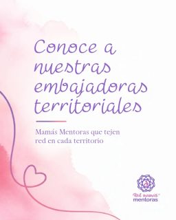 Maternar es más liviano cuando nadie lo hace sola 💜

A medida que nuestra Red crece, queremos que cada mamá se sienta cerca, sin importar dónde viva. 

Por eso nacen las Embajadoras Territoriales: mamás mentoras que acogen, orientan y tejen comunidad en su región, y que son el puente entre las Mamás Mentoras y la Fundación.

Desliza para conocer a las 10 mujeres que hoy sostienen esta red en Biobío, Valparaíso, Santiago, Los Ríos, La Araucanía, O'Higgins y Coquimbo. 

Cada una con su historia y su motivo para estar aquí.

¿Vives en alguno de estos territorios? 

Escríbenos y te ayudamos a conectar con tu embajadora.

Guarda este post y compártelo con una mamá que necesite una red 🫶

Maternar en compañía es nuestra revolución.

#mamasmentoras #embajadorasterritoriales #maternidadreal